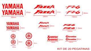 Kit de pegatinas para yamaha fazer FZ6