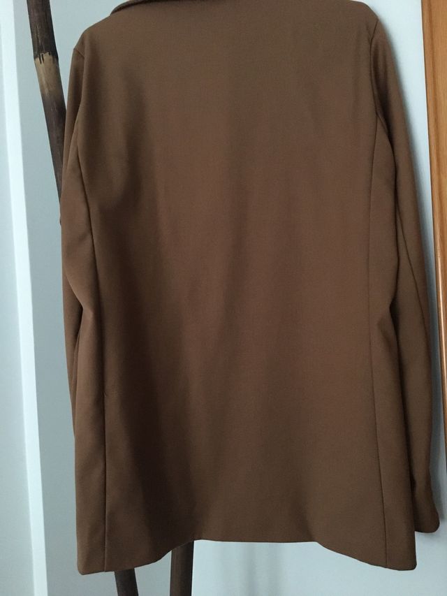 Americana, talla única nueva en marrón.