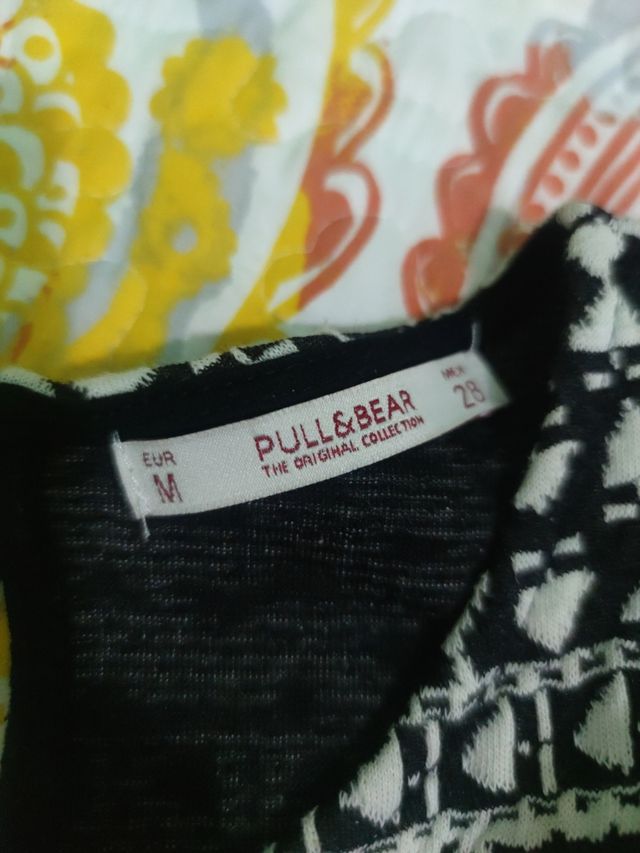 Vestido blanco y negro REBAJAS