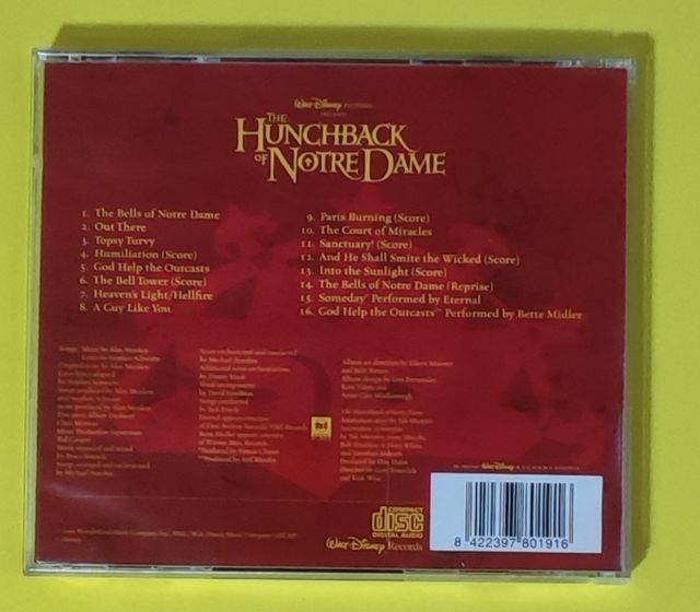 EL JOROBADO DE NOTRE DAME. BSO CD