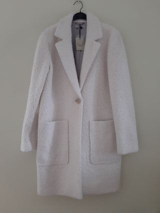 Nuevo, Abrigo blanco oversize talla M