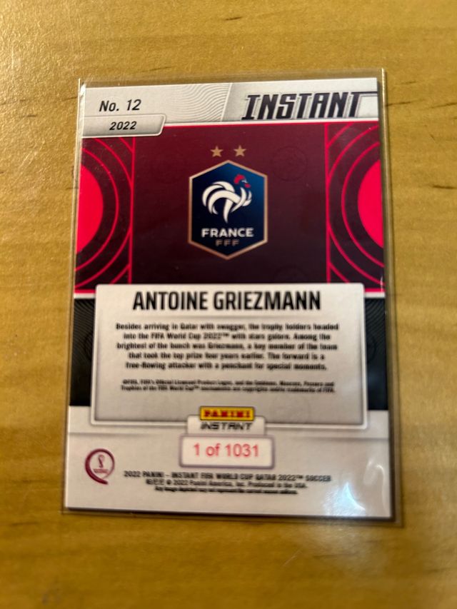 Cromo Griezmann N12 Panini Instant Mundial Qatar