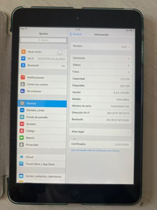Ipad Mini 1st generación 32gb + funda