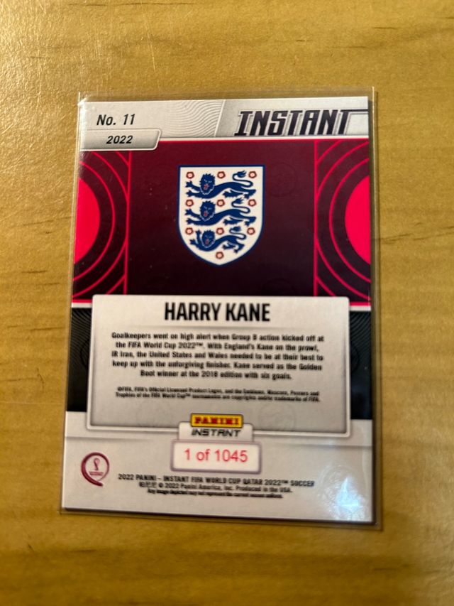Cromo Harry Kane N11 Panini Instant Mundial Qatar