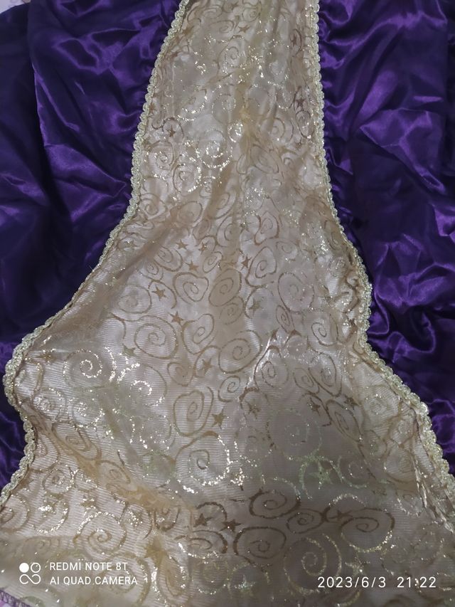 princesa 10/11 años morado y dorado