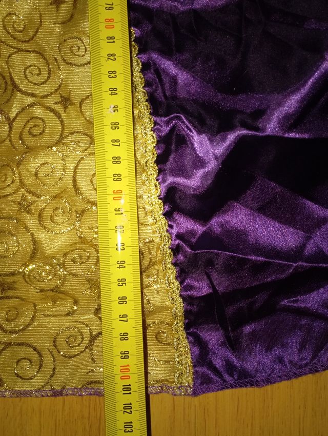 princesa 10/11 años morado y dorado