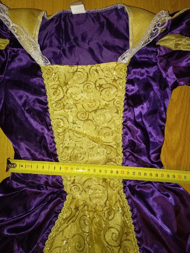 princesa 10/11 años morado y dorado