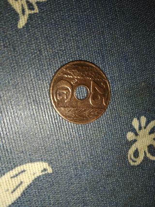 1938 - ESPAÑA - 25 CENTIMOS - II REPUBLICA - COBRE