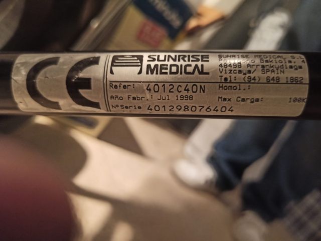 Silla de ruedas Sunrise Medical 