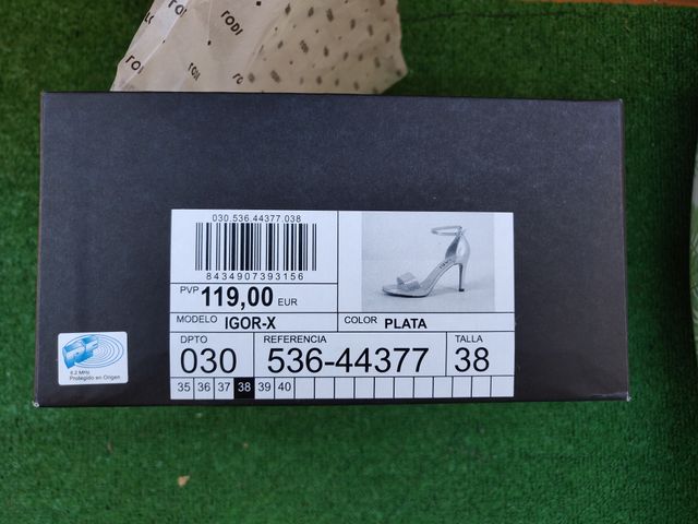 Sandalo Lodi 38 in argento