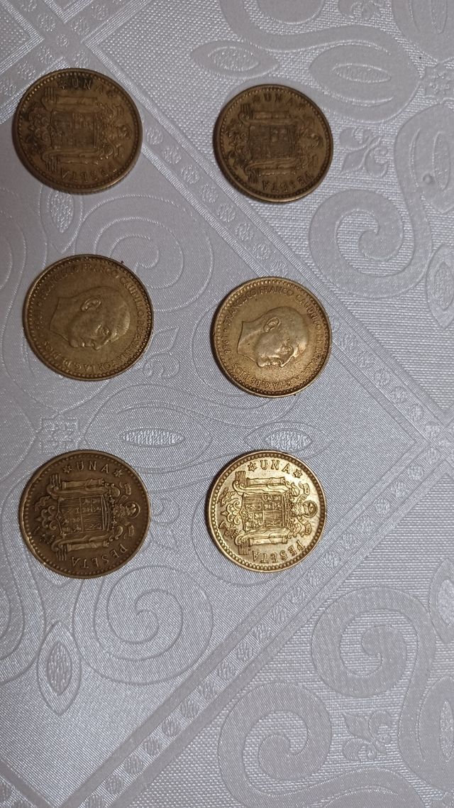 Lote de 6 Pesetas de Franco AÑO 1966