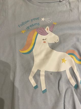 Pijama niña verano unicornio 