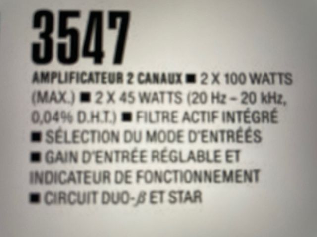 Etapa de potencia Alpine 3547