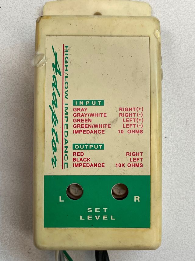 Filtro de frecuencia regulable de  alta a baja imp