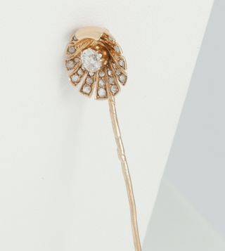 Alfiler de corbata en oro amarillo 18k y brillante