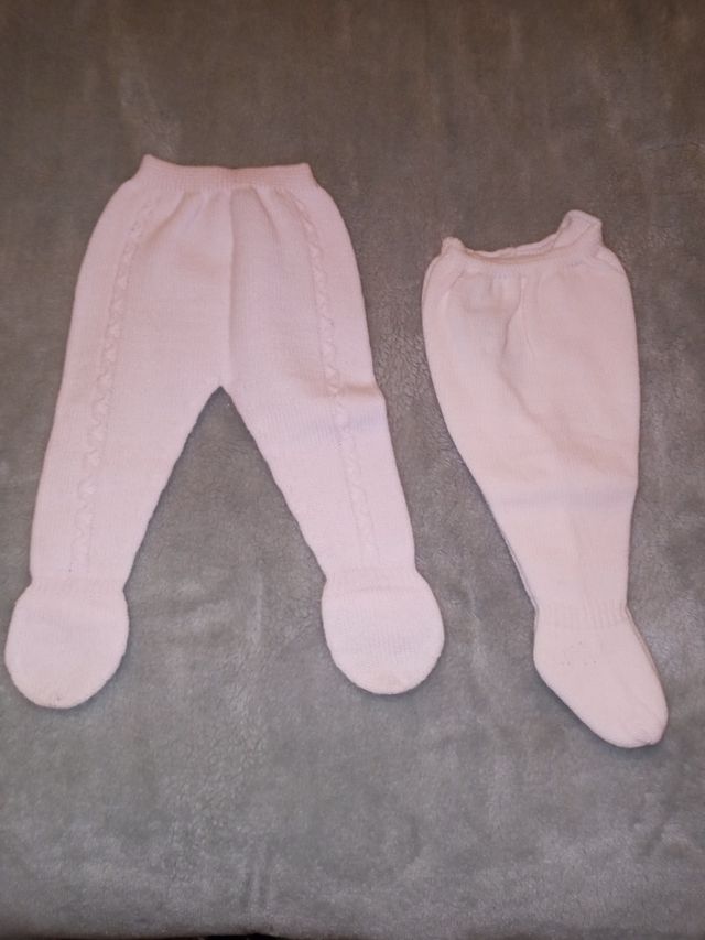 Polainas 0 meses rosas