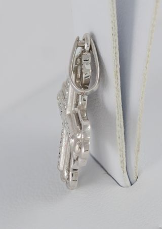 Colgante en oro blanco 18k con brillantes