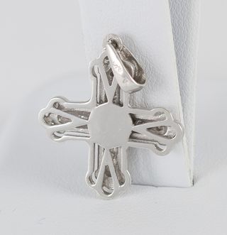 Colgante en oro blanco 18k con brillantes