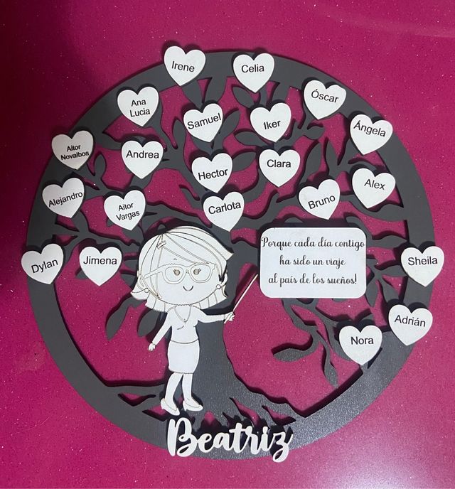 Árbol de la vida. Regalo para profesores 