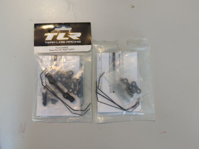 2 Kits barras estabilizadoras TLR 22 SCT 2.0