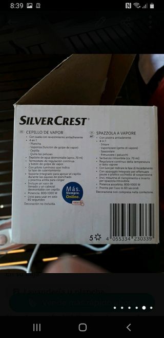 Plancha vapor vertical Lidl