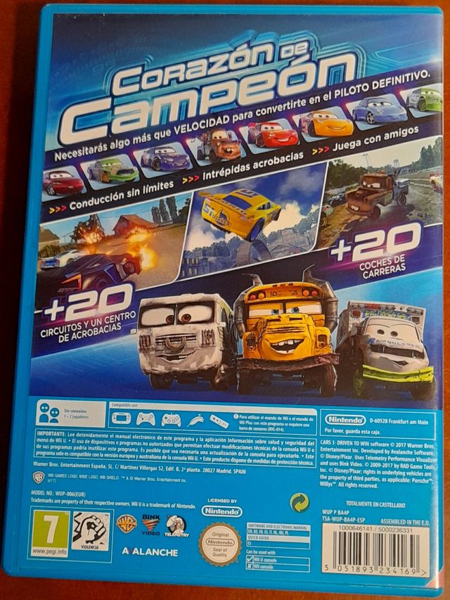 Videojuego WiiU Cars 3