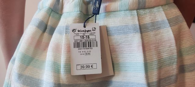 Conjunto falda y blusa NUEVO,marca Tizzas corteing