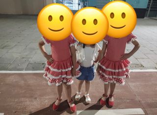 Traje de flamenca niña