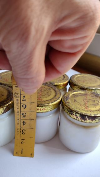 Liebig barattolini opalina vintage