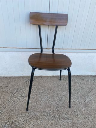 Silla cocina vintage metálica