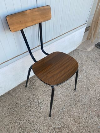 Silla cocina vintage metálica