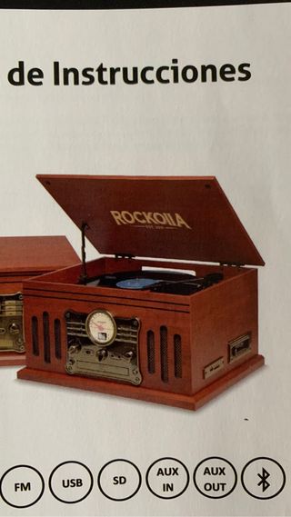 Radio tocadiscos vintage