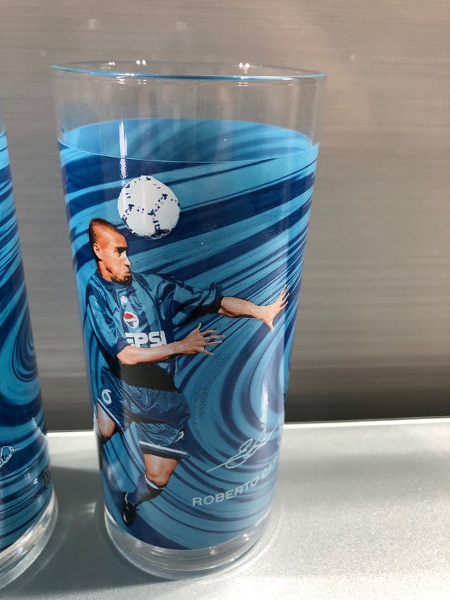 Vasos de futbolistas