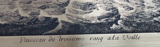 Grabado al ácido. Escena naútica