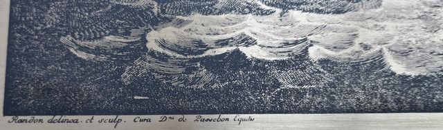 Grabado al ácido. Escena naútica