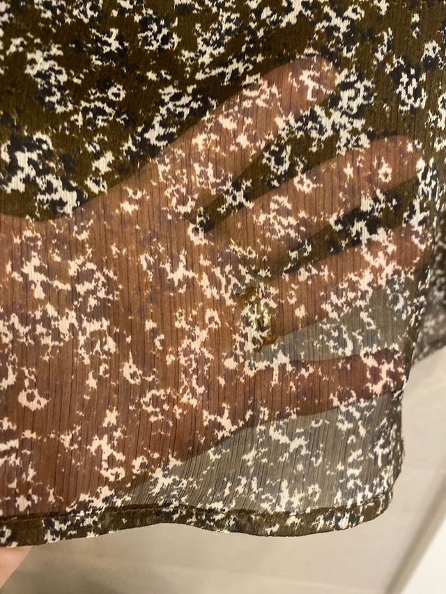 VESTIDO FLORECITAS MARRÓN T.M