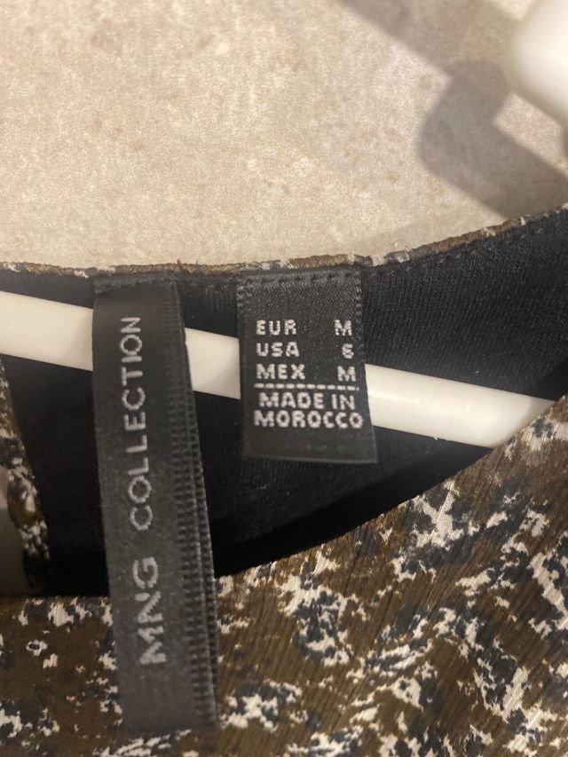 VESTIDO FLORECITAS MARRÓN T.M