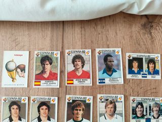 Lote cromos MUNDIAL ESPAÑA 82 de Panini 