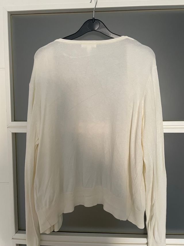 Cárdigan punto color crudo h&m