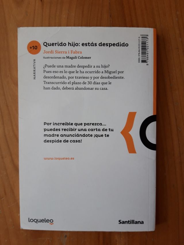 Libro de lectura QUERIDO HIJO ESTÁS DESPEDIDO