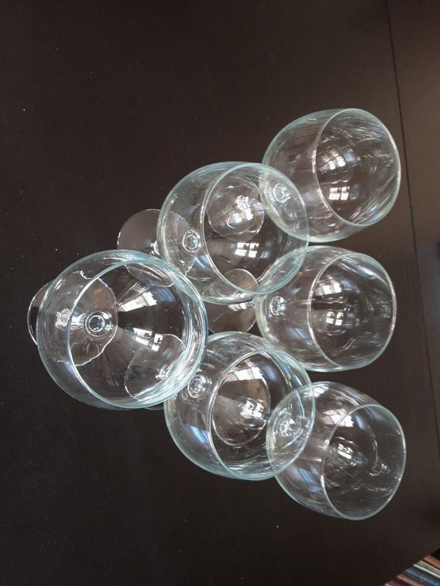 6 Copas de vidrio 50 cm3