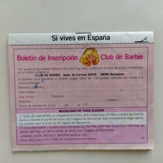 Catalogo Barbie Collezione 1989