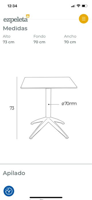 Sillas y mesas de terraza Hosteleria