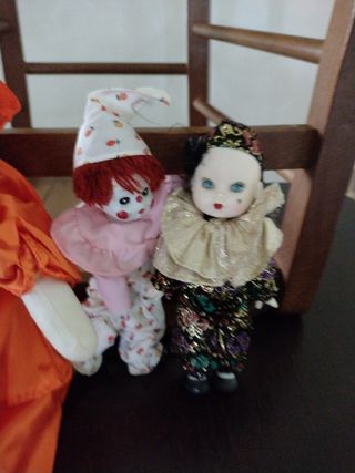 Stock di 4 bambole ceramica Poirot