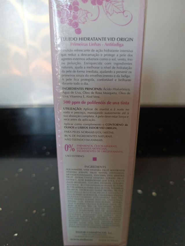 Esdor Vid Origin Fluido hidratante antioxidante