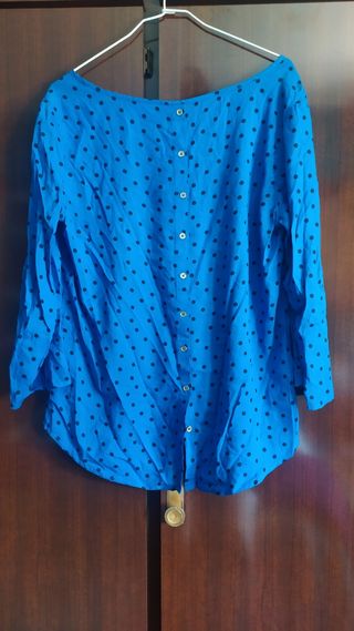 Camisa azul vintage