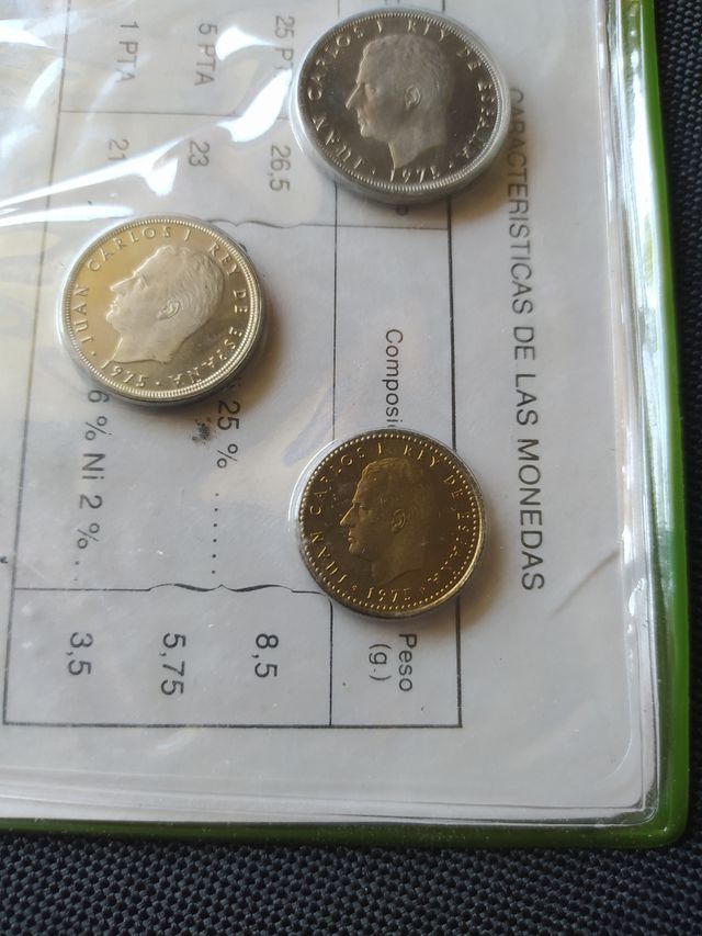 Monedas de Pesetas Prueba numismática 1977