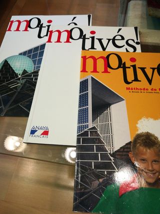 3 Libros de francés Motives II Anaya 