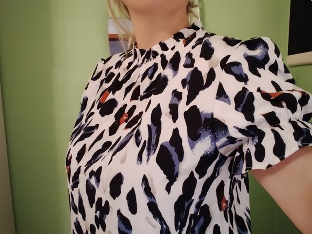 maglia Shein curvy 1XL leopardata