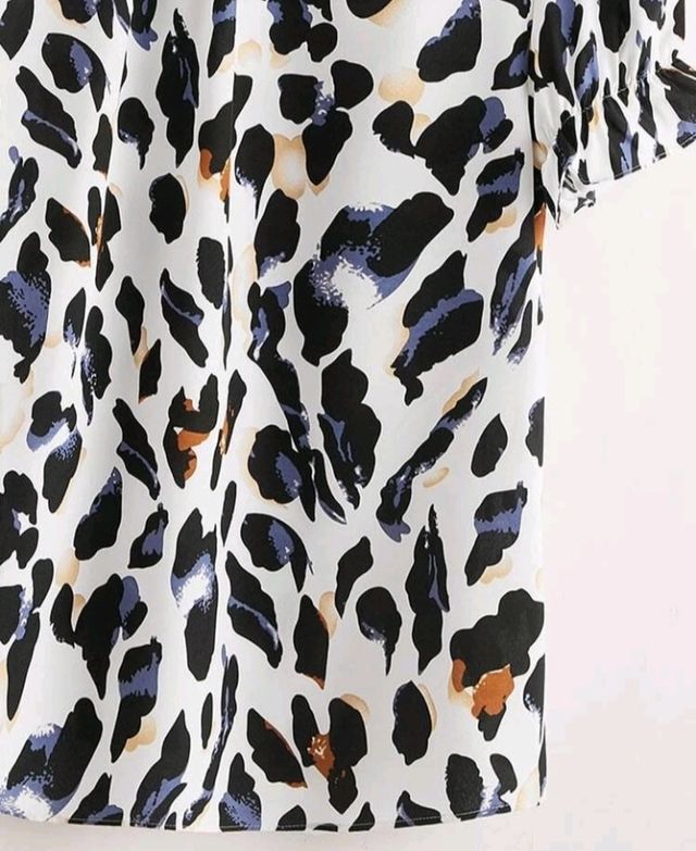 maglia Shein curvy 1XL leopardata